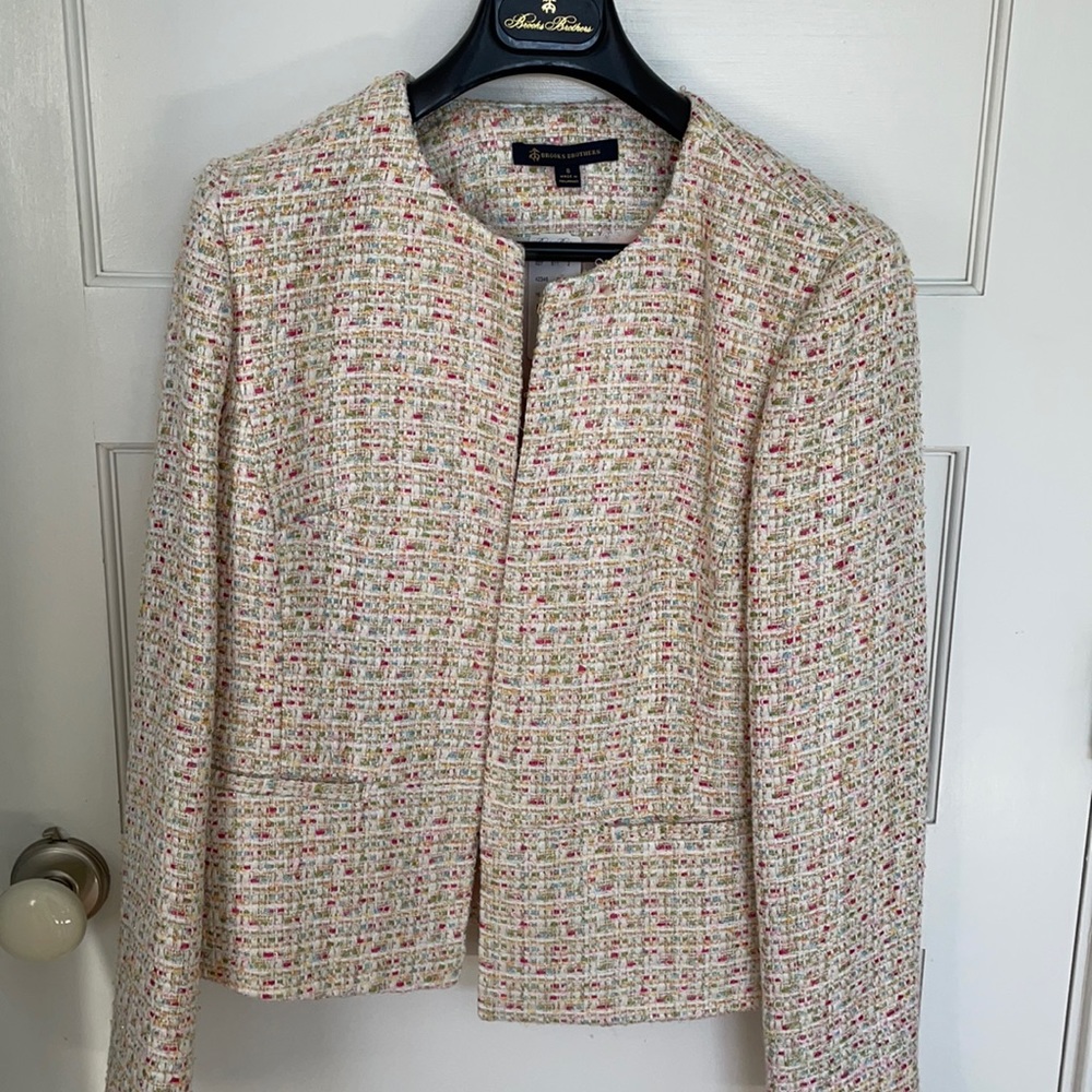 Brooks Brothers Tweed jacket size 8 New